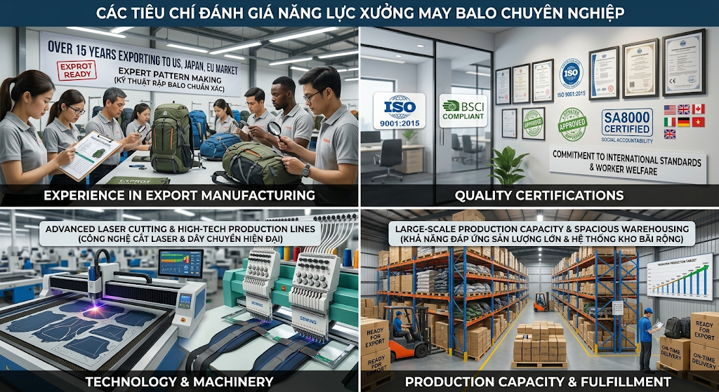 Xưởng May Balo Xuất Khẩu Xưởng May Balo Xuất Khẩu